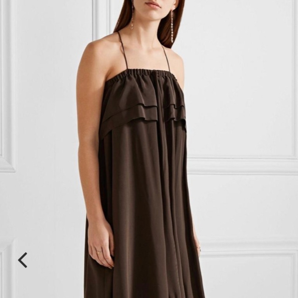 See by Chloe Silk Maxi Dress sz 42